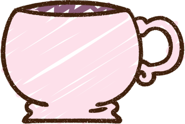 Bir insan tarafından çizilmiş kupa tebeşiri