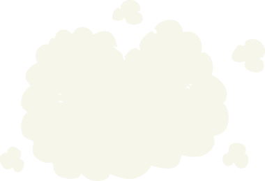 Bir insan tarafından çizilmiş düz renkli duman bulutu