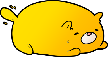 Bir insan tarafından çizilmiş sevimli çizgi film kedisi.