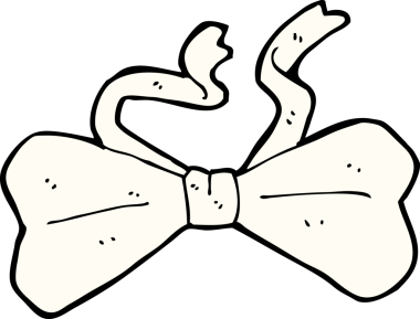 Bir insan tarafından çizilmiş çizgi film papyonu.