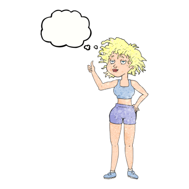 El yazısıyla çizilmiş düşünce kabarcığı çizgi film desenli yorgun kadın bir insan tarafından çizilmiş.