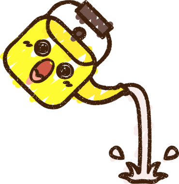 Bir insan tarafından çizilen Sıcak Kettle Tebeşiri