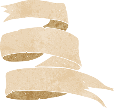 Bir insan tarafından çizilmiş eski parşömen afişi.