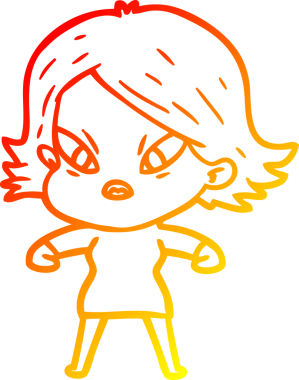 Bir çizgi film karakteri, bir insan tarafından çizilmiş...