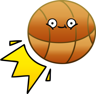 Bir insan tarafından çizilmiş bir topun gölgeli çizgi filmi.