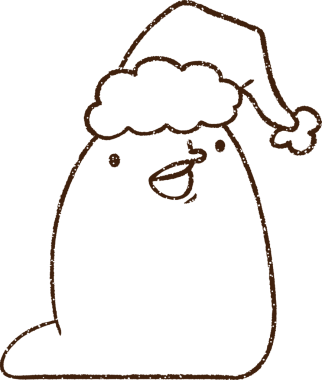 Bir insan tarafından çizilmiş Noel Sümüklüböceği Kömürü