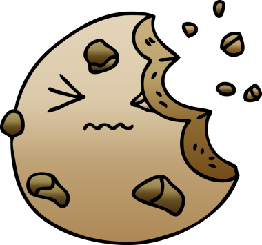 Bir insan tarafından çizilmiş gölgeli çizgi film kurabiyesi.