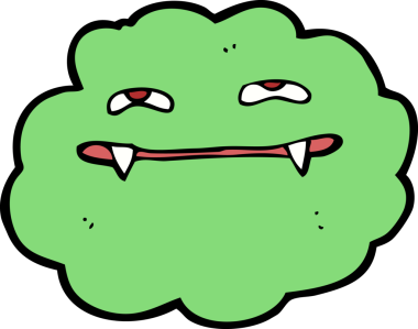 Bir insan tarafından çizilmiş vampir karikatürü.