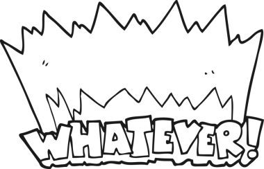 El yazısıyla çizilmiş siyah beyaz çizgi film. Her neyse! Bir insan tarafından çizilmiş bağır