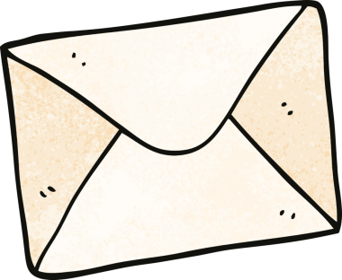 Bir insan tarafından çizilmiş karalama mektubu.