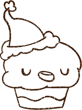 Bir insan tarafından çizilmiş Noel Keki Kömürü