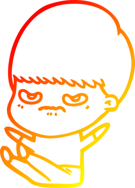 Bir insan tarafından çizilmiş çizgi film karakteri.