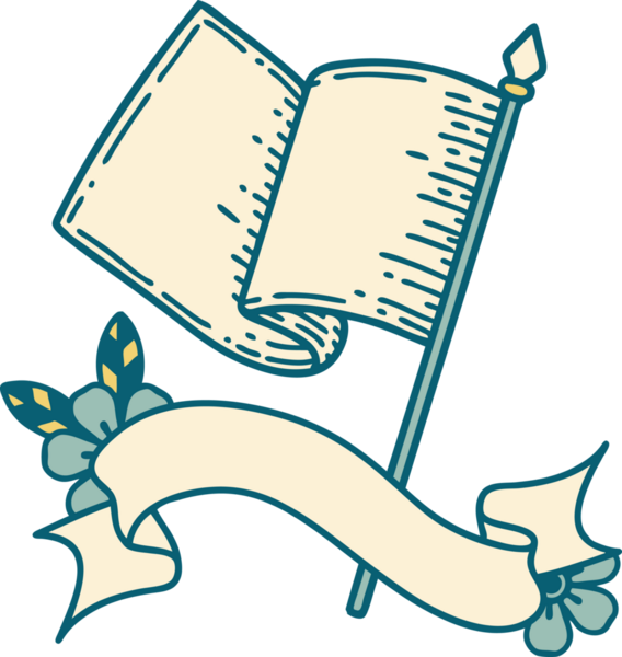 Bir insan tarafından çizilmiş beyaz bayrak dövmeli.