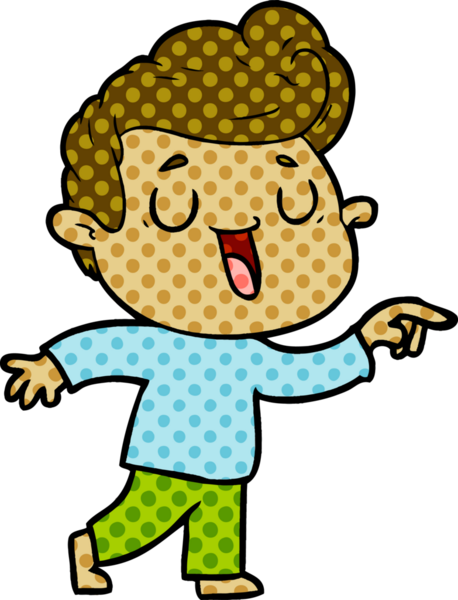 Bir insan tarafından çizilmiş mutlu çizgi film adamı.