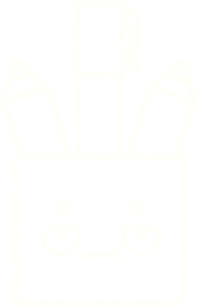 Bir insan tarafından çizilen Sanat Malzemeleri Tebeşiri