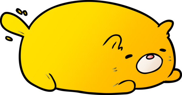 Bir insan tarafından çizilmiş sevimli çizgi film kedisi.