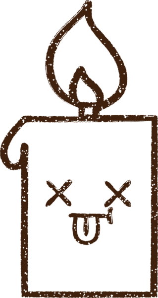 Mum Kömürü Bir insan tarafından çizilmiş