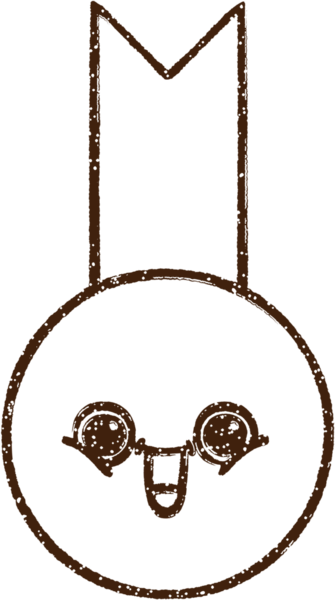 Bir insan tarafından çizilen Altın Madalya Kömür