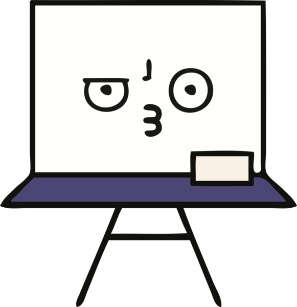 Bir insan tarafından çizilmiş beyaz bir karikatür.