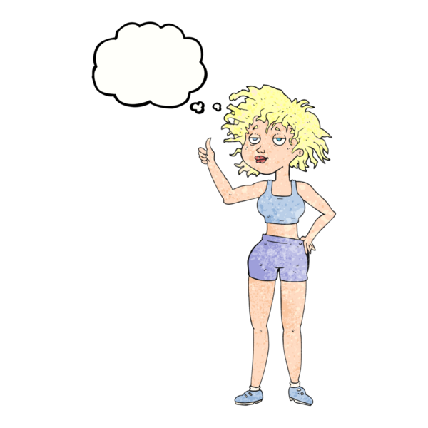 El yazısıyla çizilmiş düşünce kabarcığı çizgi film desenli yorgun kadın bir insan tarafından çizilmiş.