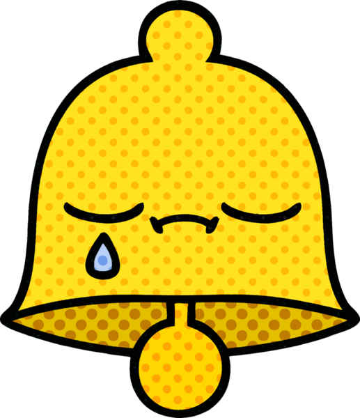 bir insan tarafından çizilmiş bir çanın çizgi roman tarzı