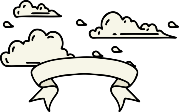 Bir insan tarafından çizilmiş dövmeli parşömen.