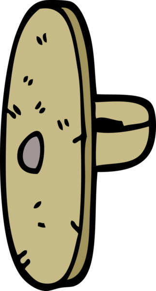 Bir insan tarafından çizilmiş karalama tarzı ortaçağ kalkanı.