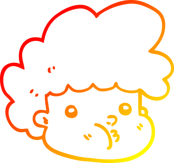 Bir insan tarafından çizilmiş çizgi film karakteri.