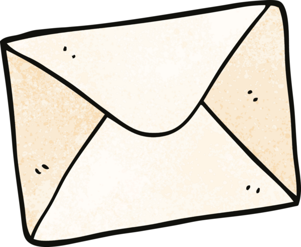 Bir insan tarafından çizilmiş karalama mektubu.