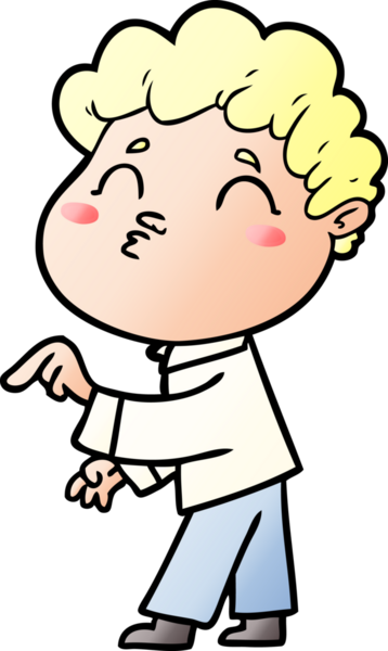 Çizgi film adamı somurtuyor Bir insan tarafından çizilmiş