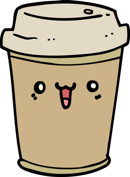 Bir insan tarafından çizilmiş kahveyi dışarı çıkar.