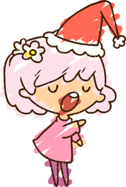 Bir insan tarafından çizilen Noel Kadın Tebeşiri