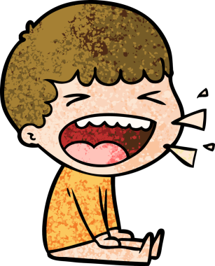 Bir insan tarafından çizilmiş gülen adam.