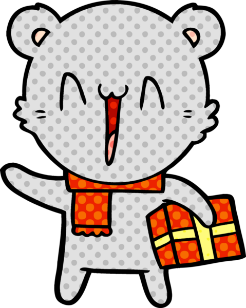 Bir insan tarafından çizilmiş ayı karikatürü çizicisi