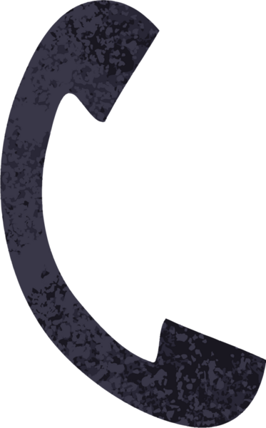 Bir insan tarafından çizilmiş bir telefonun retro çizim tarzı karikatürü