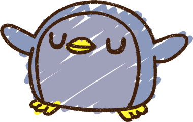 Bir insan tarafından çizilen Penguen Tebeşiri