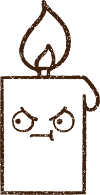 Mum Kömürü Bir insan tarafından çizilmiş