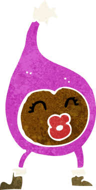 Bir insan tarafından çizilmiş komik bir çizgi film.