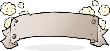 Heraldry parşömen afişi Bir insan tarafından çizilmiş