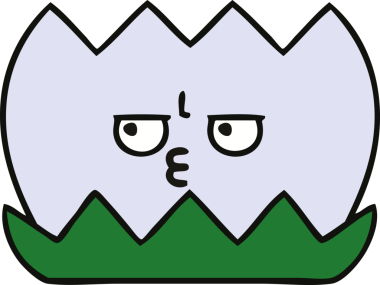 Bir insan tarafından çizilmiş tatlı bir nilüfer çiçeği karikatürü.