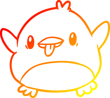 Bir insan tarafından çizilmiş sevimli bir penguen çizimi.