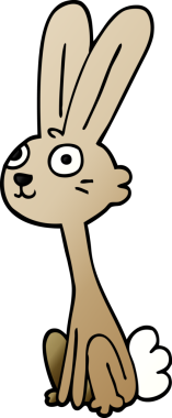 Bir insan tarafından çizilmiş karalama tavşanı