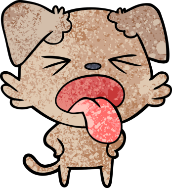 Bir insan tarafından çizilmiş iğrenç bir çizgi film.