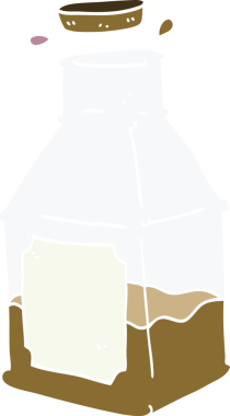 Bir insan tarafından çizilmiş sürahide karalama içeceği.