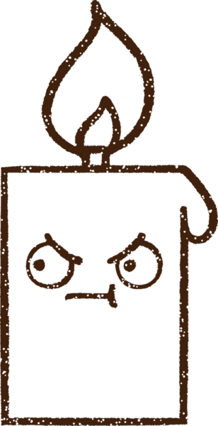 Mum Kömürü Bir insan tarafından çizilmiş