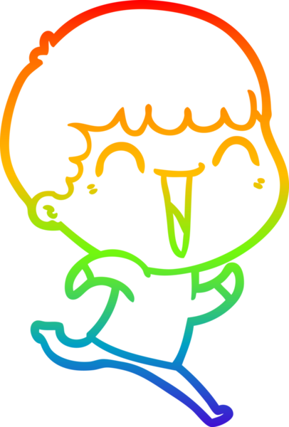 Bir insan tarafından çizilmiş mutlu bir adamın çizgi çizimi.