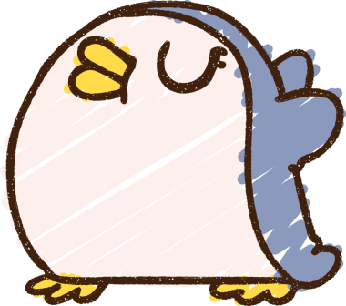 Bir insan tarafından çizilen Penguen Tebeşiri