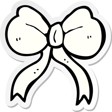 Bir insan tarafından çizilmiş karikatür papyonunun çıkartması.