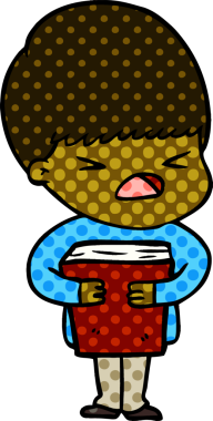 Çizgi film bir insan tarafından çizilmiş stresli adam