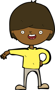 Bir insan tarafından çizilmiş mutlu bir adam.